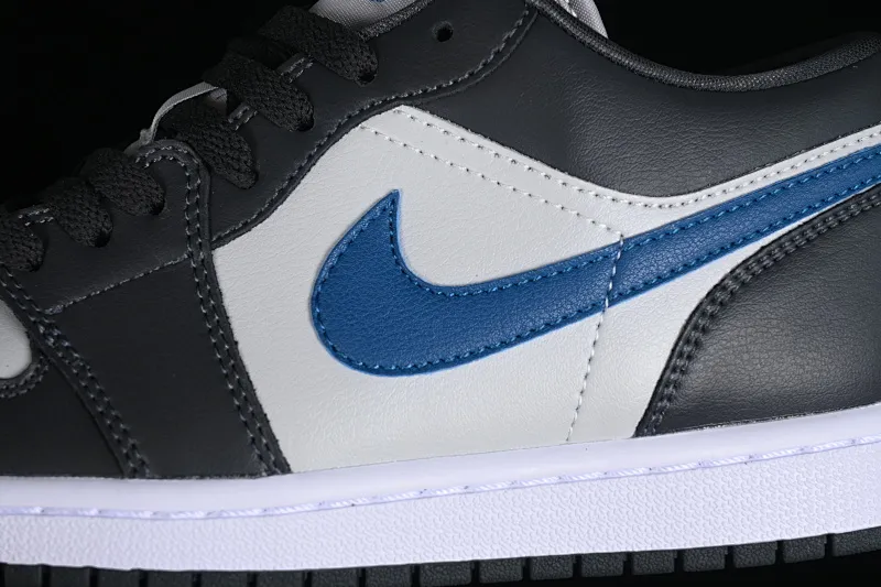 All categories Air Jordan Jordan series basketball shoes Air Jordan 1 Low Air Jordan 1 Low AJ1 Joe 1 black gray blue hook low-top cultural basketball shoes DC0774-040